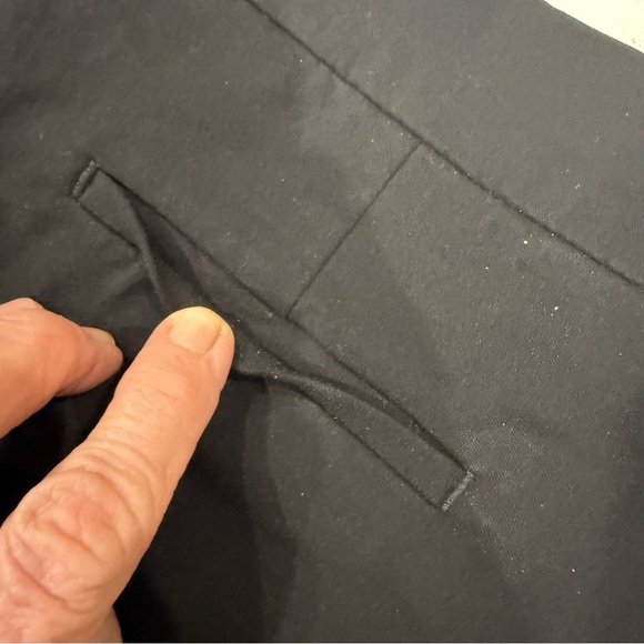 Chico’s Pull-on Dress Pants Stretch Straight Leg Black Size 10 (Chico’s 1.5R) - Picture 9 of 12